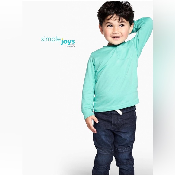 Simple joys by Carter 3-pack long sleeve shirts 2T - Picture 2 of 3